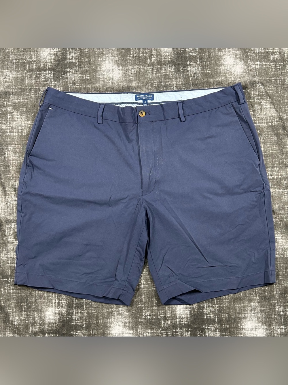 Peter Millar Crown Crafted Shorts Mens 40x8 Navy Blue 4Way HighTwist Performance